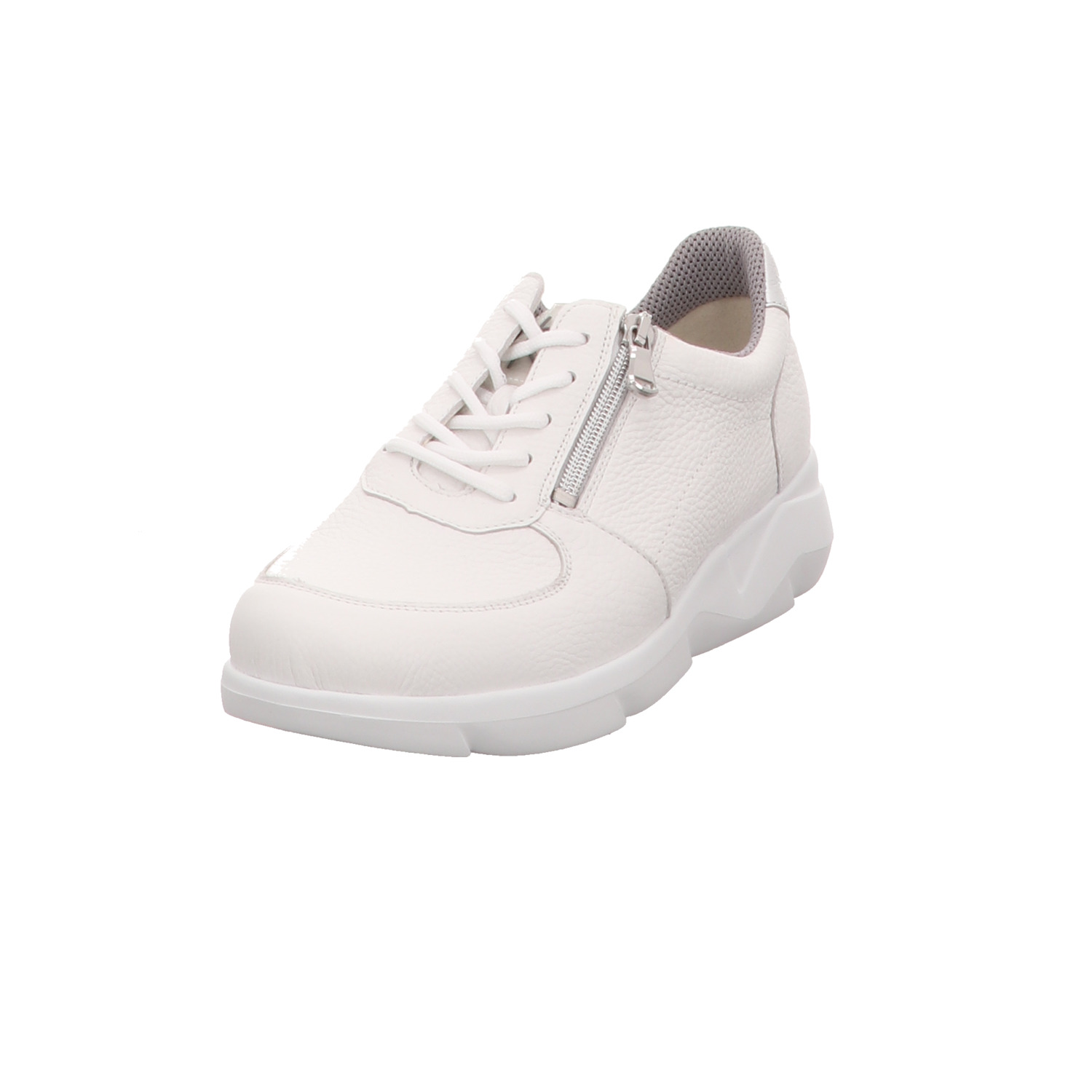 Waldläufer Schnürhalbschuh weiss/weiss kombi