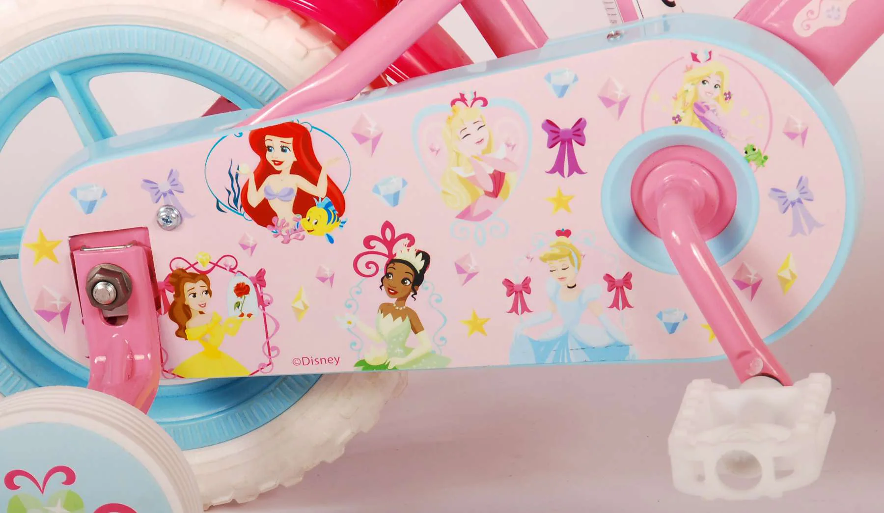 Kinderfahrrad Disney Princess für Mädchen 10 Zoll Kinderrad in Rosa
