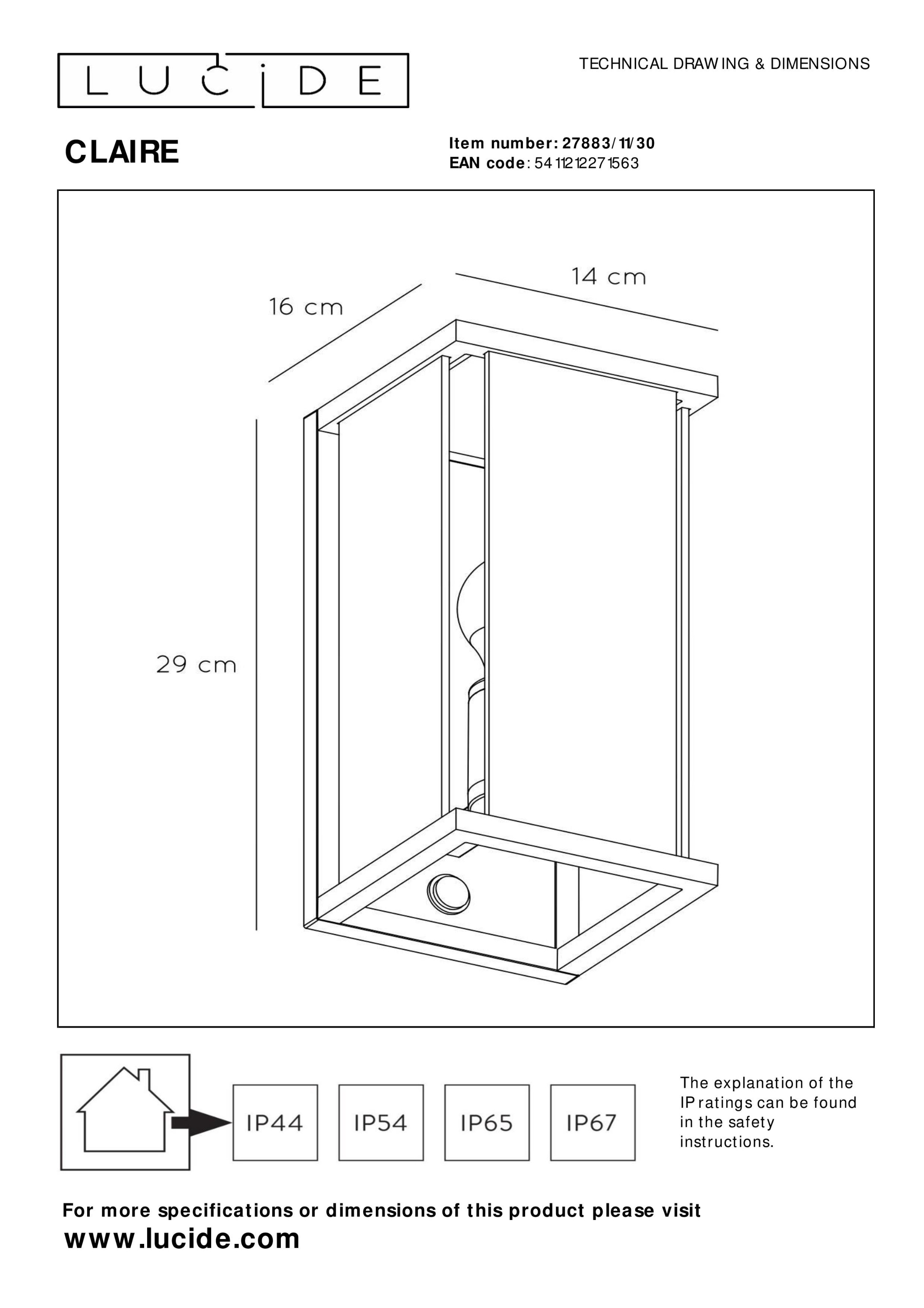 Wandleuchte CLAIRE