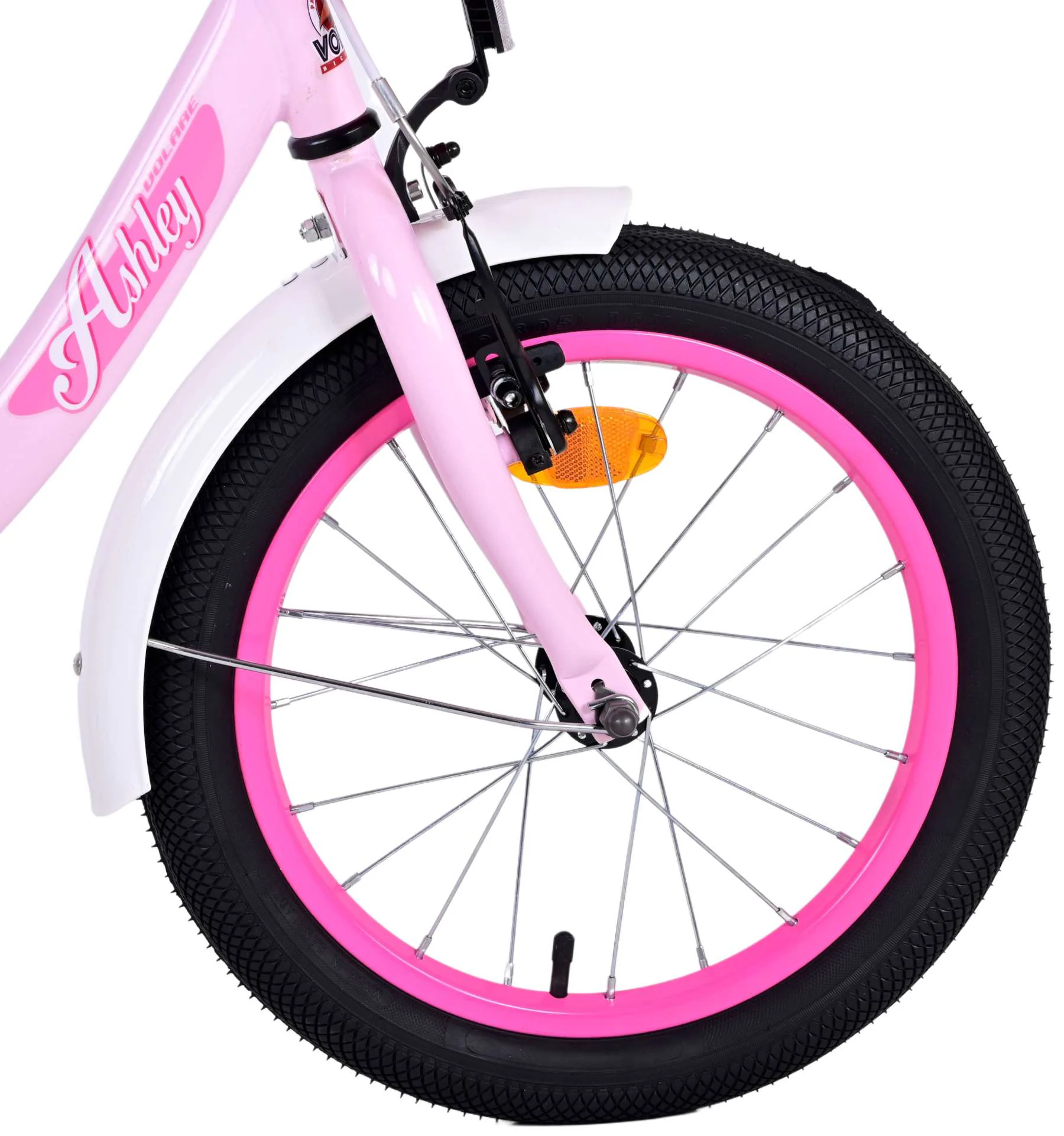 TPFSports Ashley Kinderfahrrad - Mädchen - 16 Zoll - Rücktritt + Handbremse - Rosa