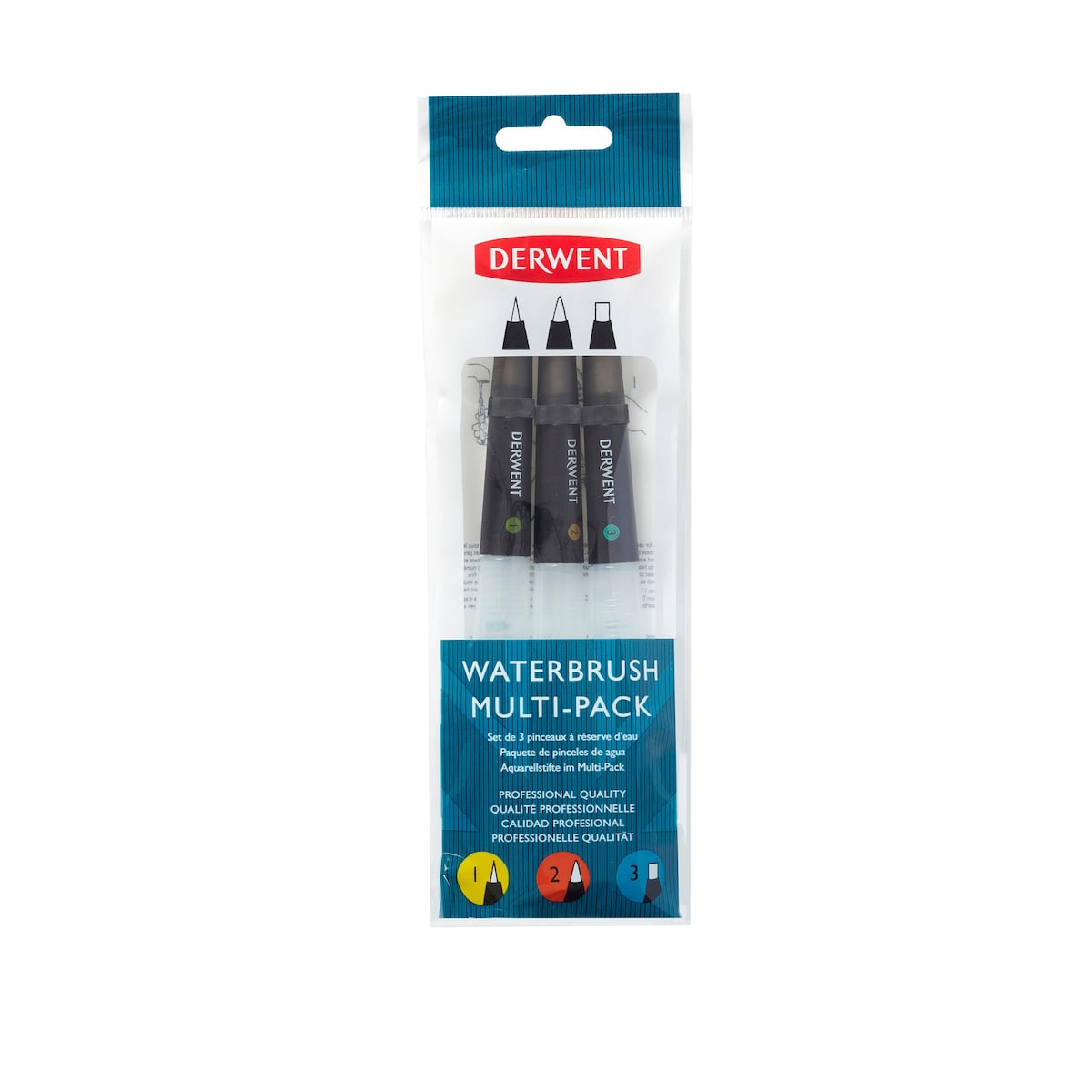 Derwent Pensel Multi-Pack 3 stk