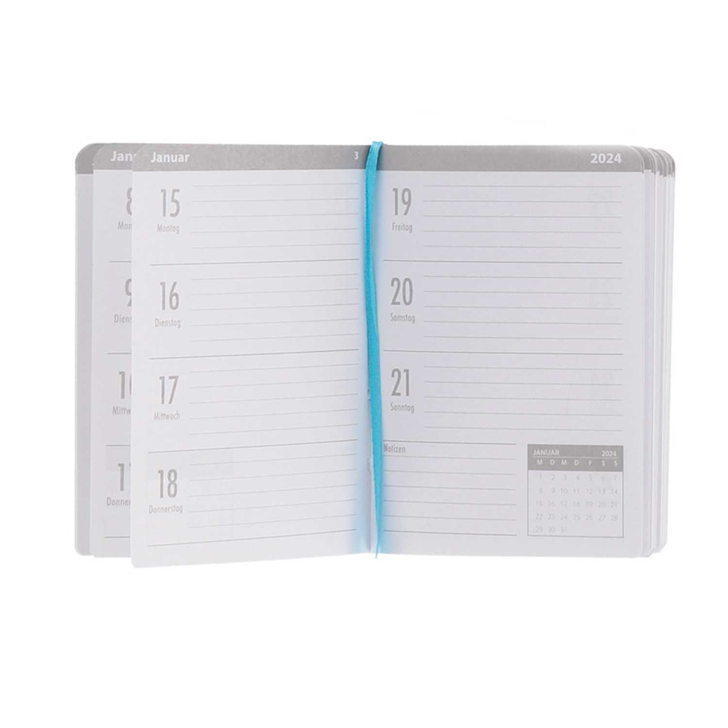 Taschenkalender DIN A7 mit Soft Touch
