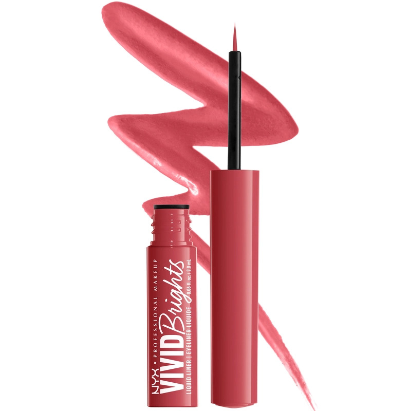 NYX Prof. Makeup Up Vivid Brights Liquid Eyeliner 2 ml - 04 On Red