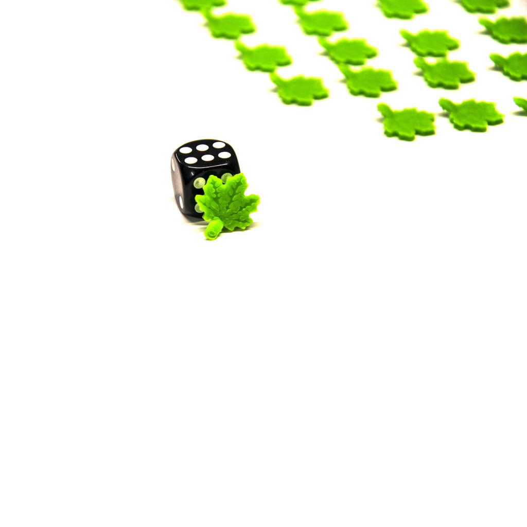 Pions en forme de feuilles - x5