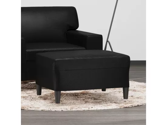 Repose-pied Noir 70x55x41 cm Similicuir