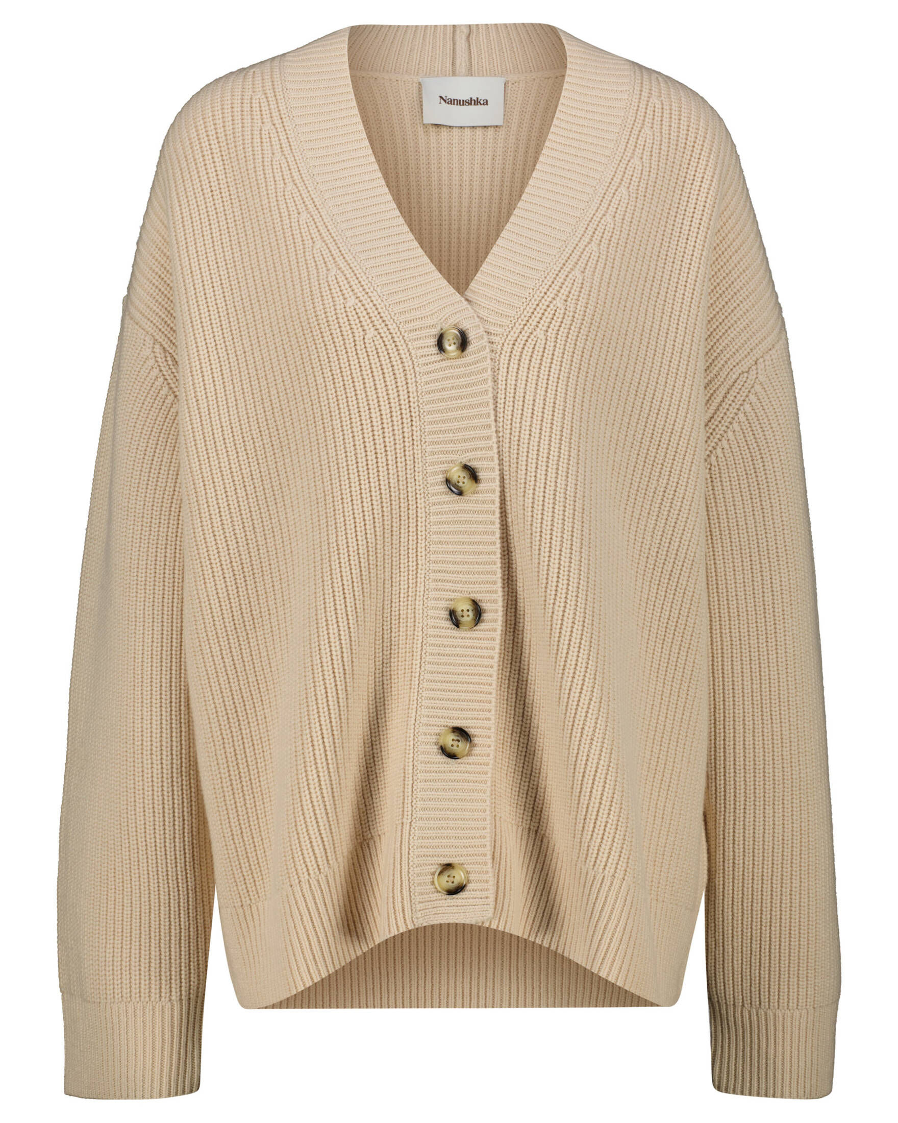 Nanushka| Damen Strickjacke aus Wolle und Kaschmir LARAN