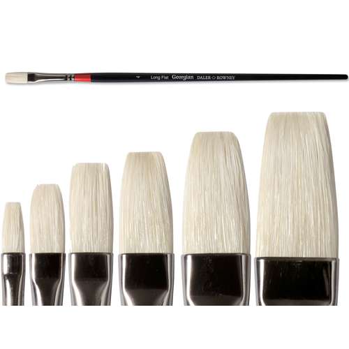 DALER-ROWNEY Georgian Borstenpinsel Serie 38, flach   lang