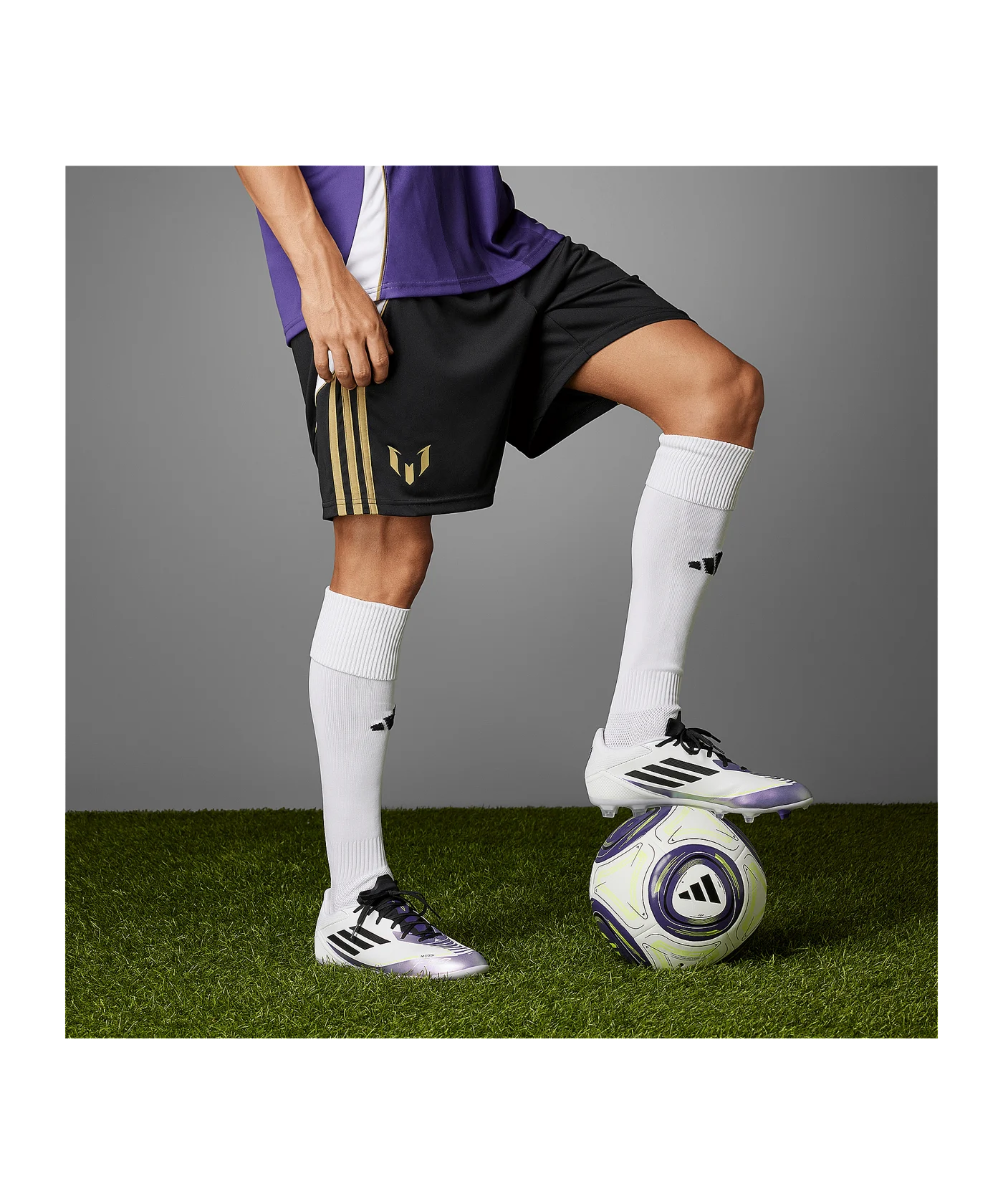 adidas F50 League FG/MG Messi Triunfo Estelar Weiss Schwarz