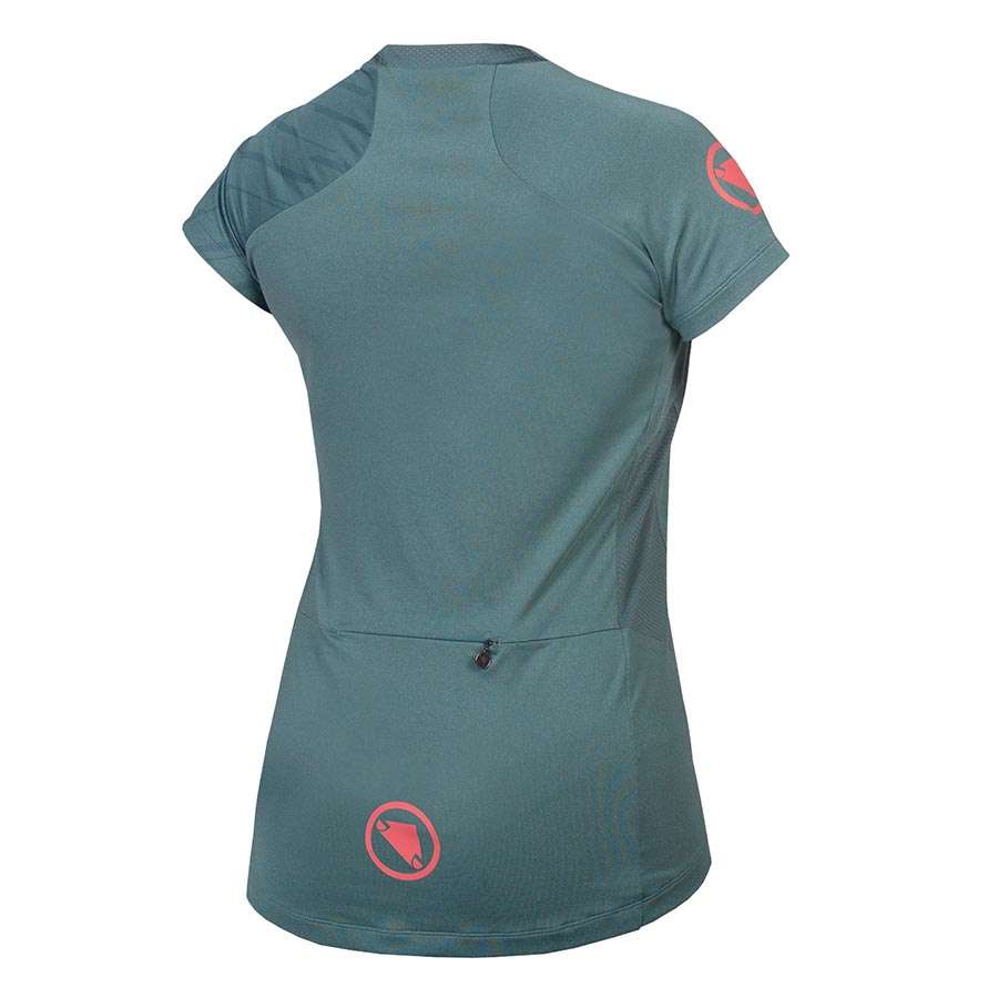 Endura Single Track MTB Fietsshirt Korte Mouwen Groen Dames