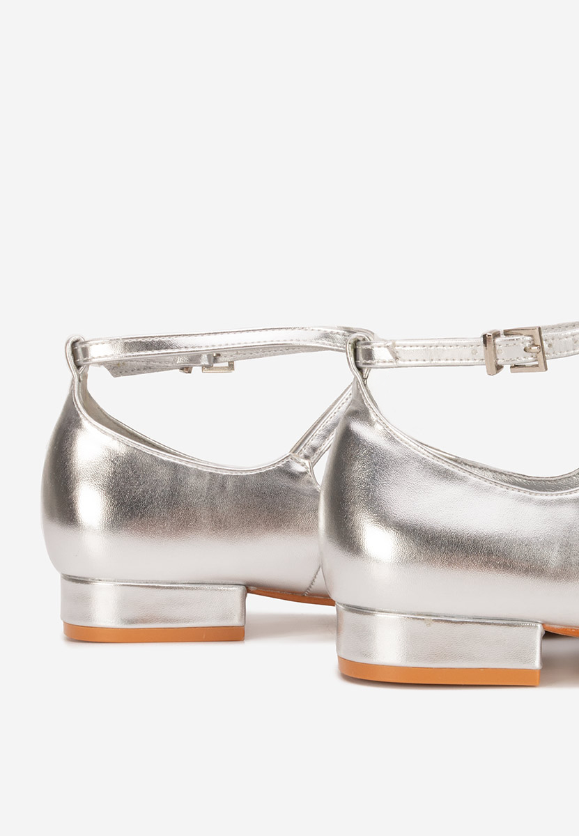 Chaussures à petit talon argent Hurania