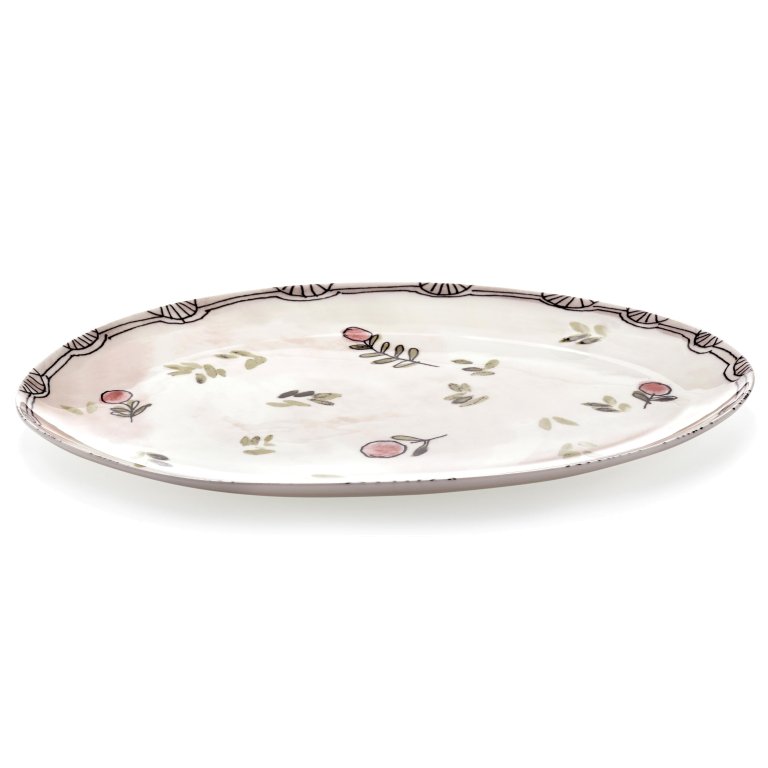 Serax Midnight Flowers by Marni Mirtillo Nude serveerschaal 35x22