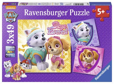 Ravensburger Puslespill Paw Patrol Glamourous Girls, 3x49 Biter