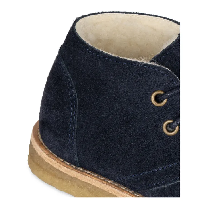 Konges Sløjd Baskets Lacets Suède Woolie Desert | Bleu marine