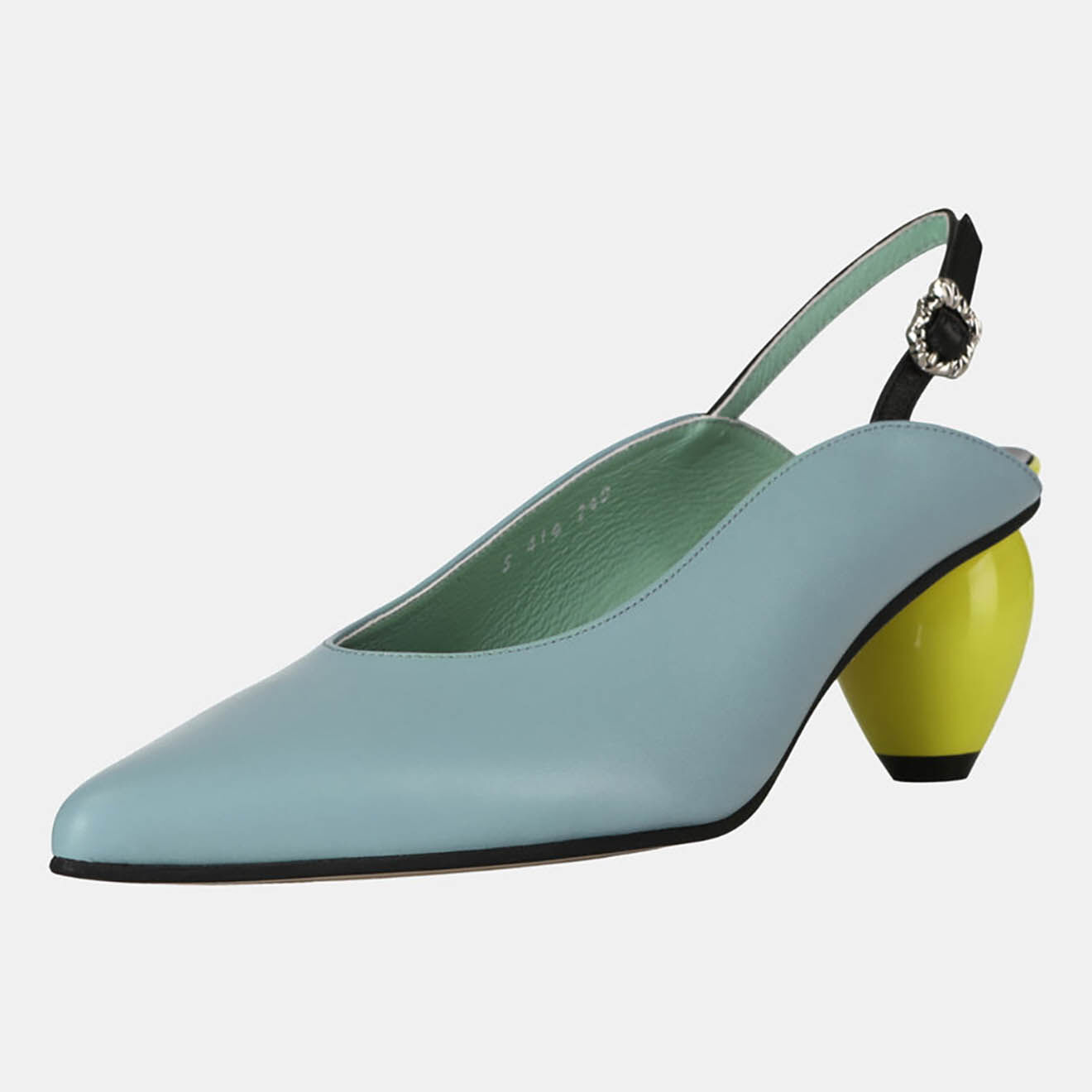 Yuul Yie Sling-back en Cuir bleus - Talon 6 cm