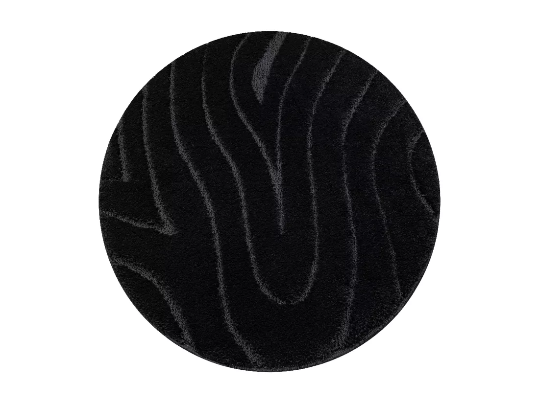 Tapis de salle de bain SUPREME cercle WAVES, vagues, antidérapant, do cercle 100 cm
