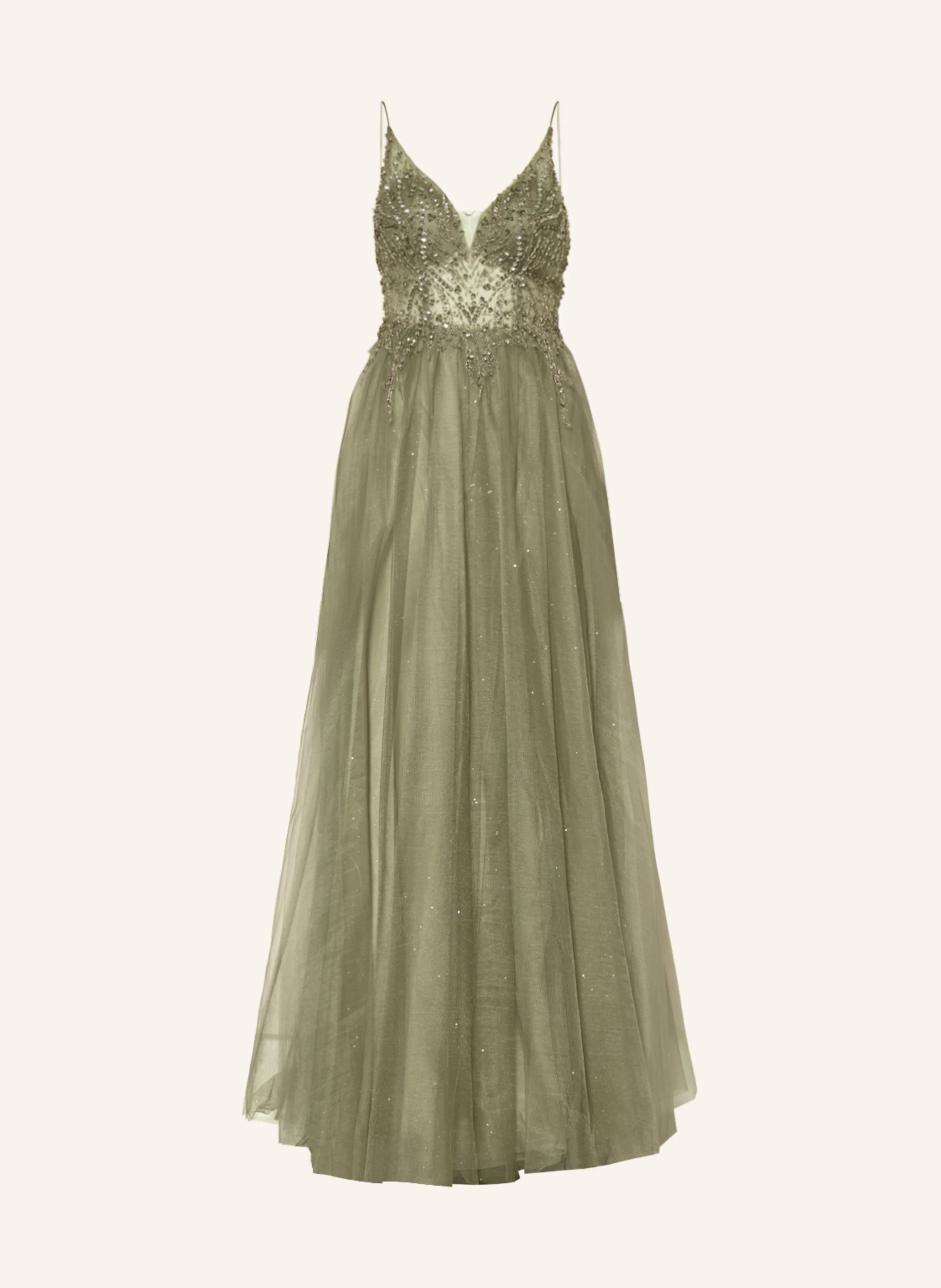 unique Abendkleid mit Schmucksteinen