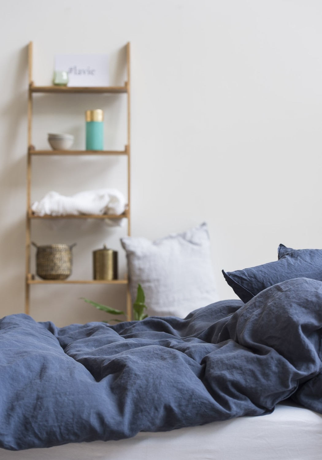 Lavie Leinen-Duvetbezug lavie Linus indigo online bestellen