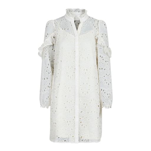 Neo Noir Abby Embroidery Kjole, Ivory, 40