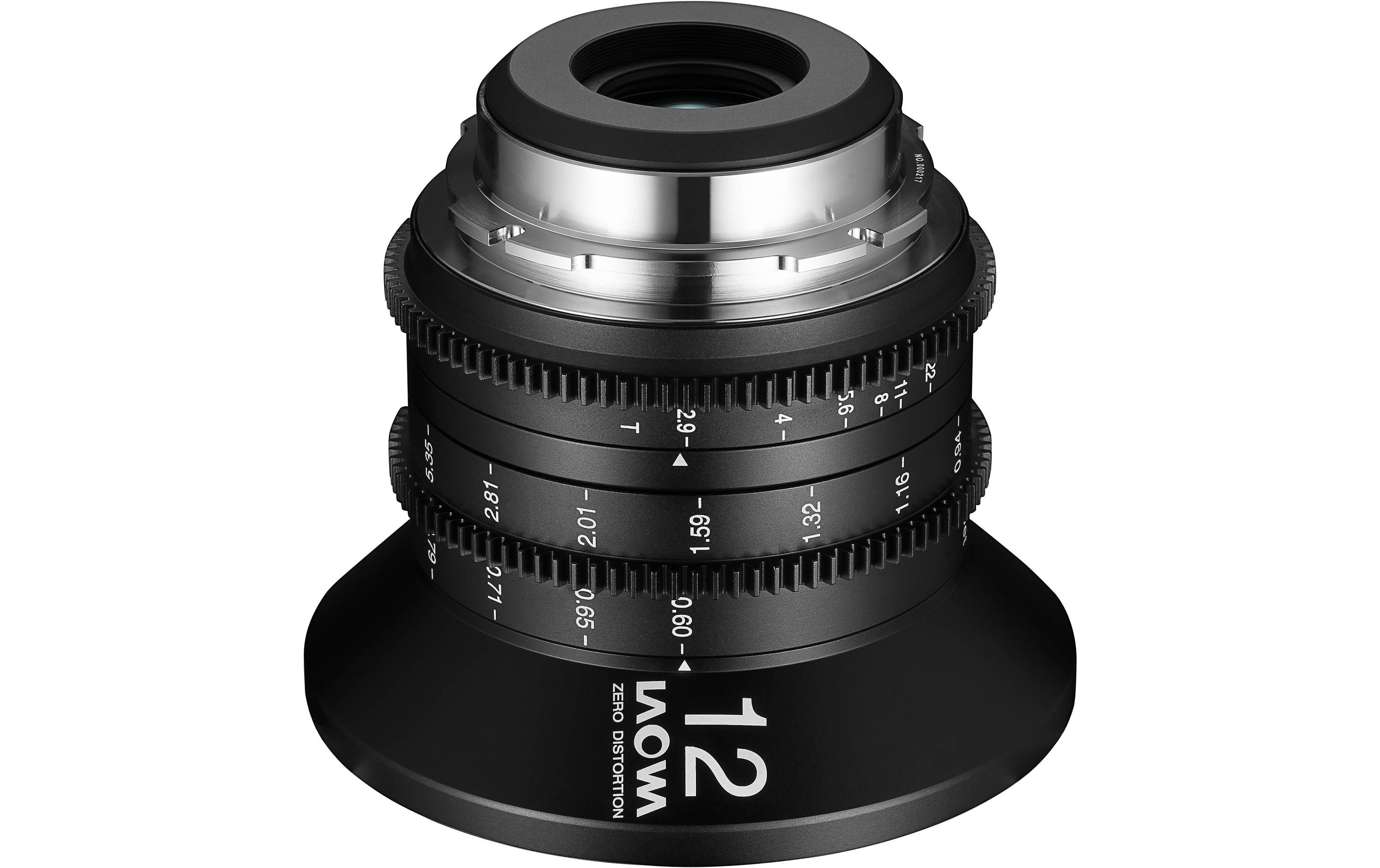 Festbrennweite 12 mm T/2.9 Zero-D Cine (Meter) – Canon EF<br>Leichtes und kompaktes Objektiv für Grossformat- und Super35-Kameras