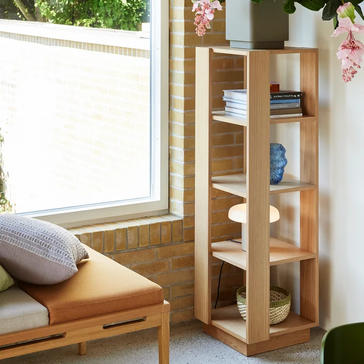 Hübsch Interior - Merge Standregal 45 x 45 x 140 cm, Eiche