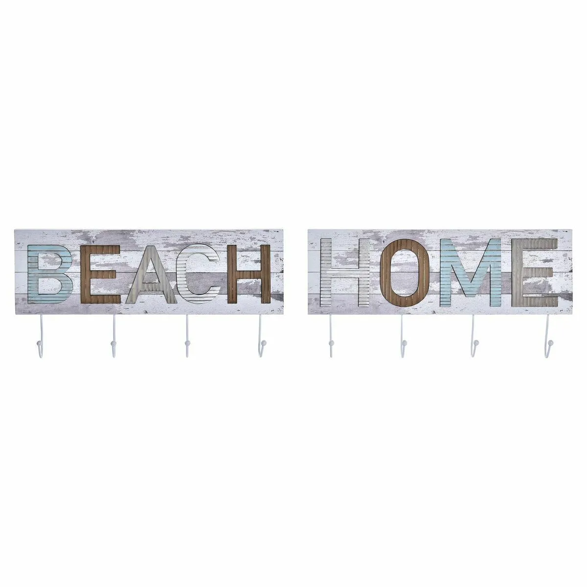 DKD Home Decor Portemanteau Bois Métal