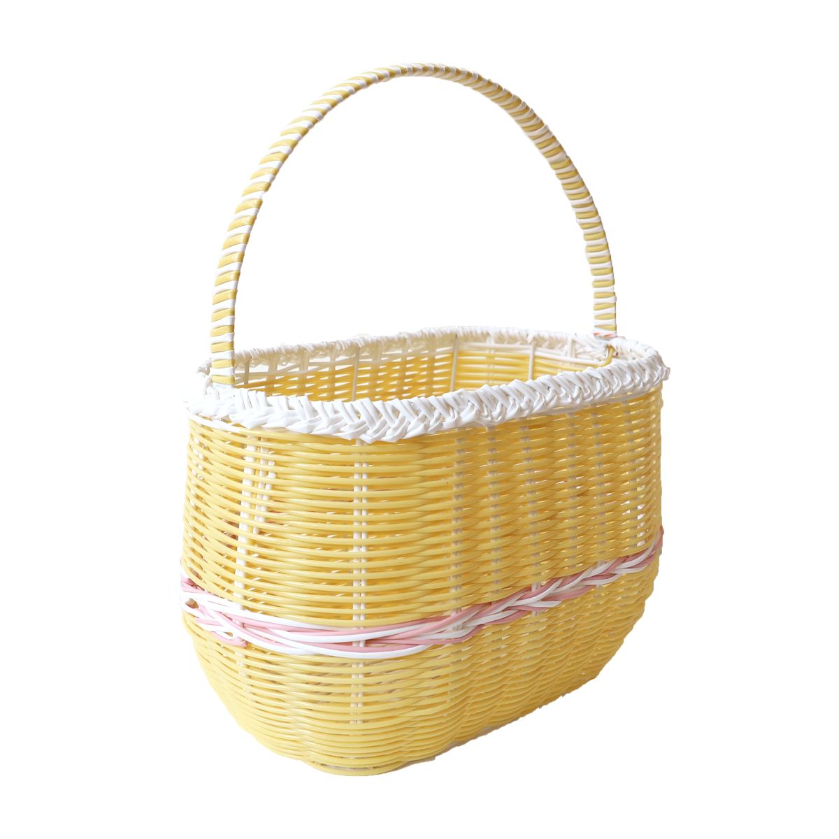 Panier marché scoubidou jaune Roodoudou