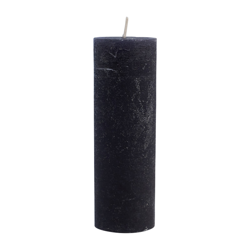 Kaars rustiek - donkergrijs - ⌀5x15 cm