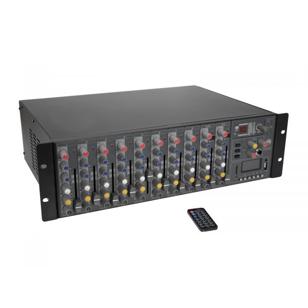 Omnitronic RM-1422FXA usb Rack Power Mixer