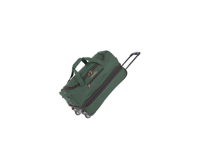 travelite Basics Trolley Reisetasche S erweiterbar, Dunkelg Reisekoffer