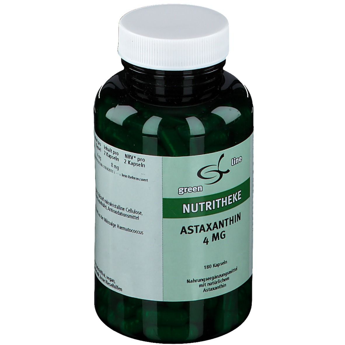 green line NUTRITHEKE Astaxanthin 4 mg