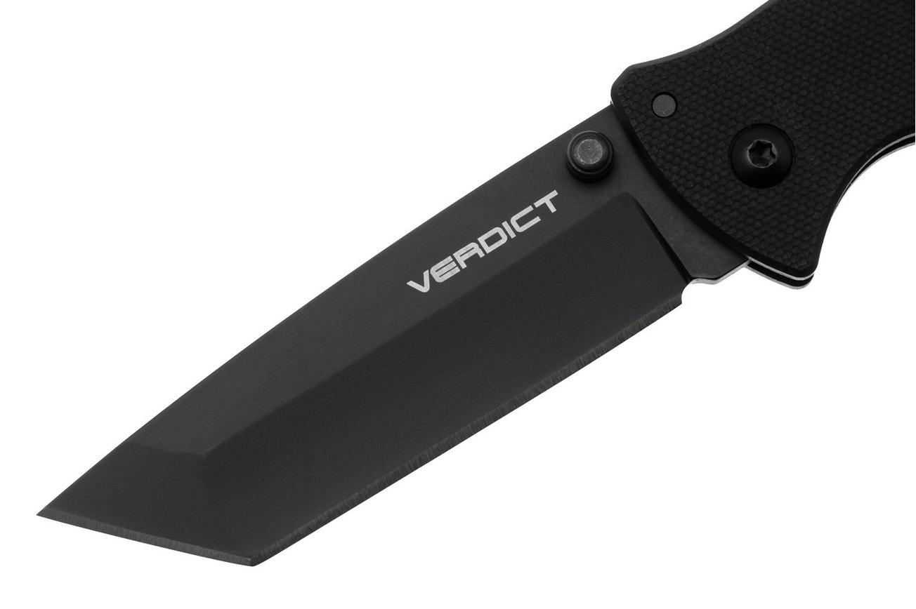 Cold Steel Verdict Tanto FL-C3T10A, DLC AUS10A, Black G10, zakmes