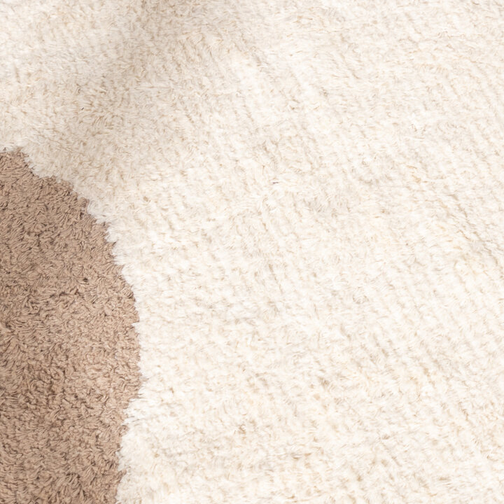 Wasbare loper - Hazy Beige/Creme