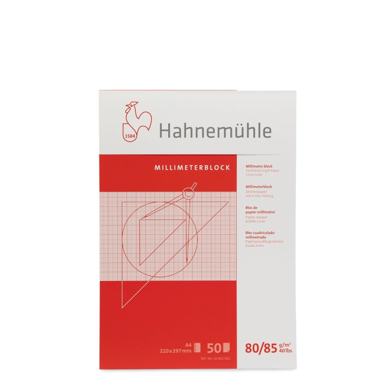 Hahnemühle Millimeterpapier Block, 80 g/m²