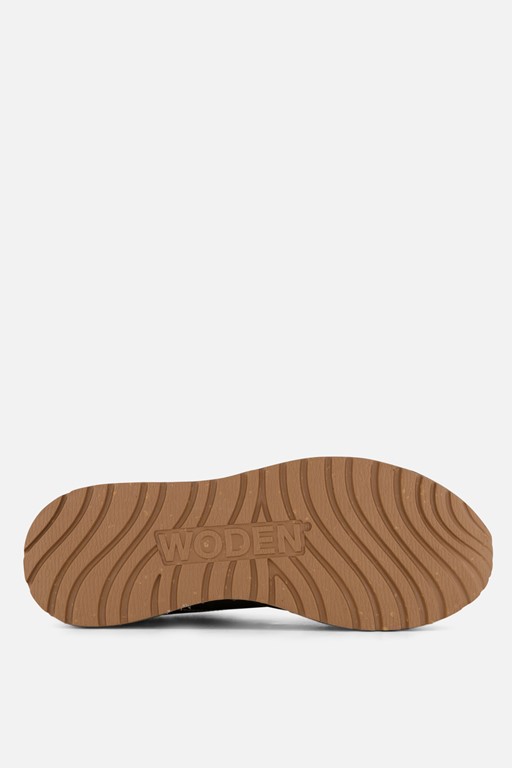 Woden Ronja Sneakers groen Leer