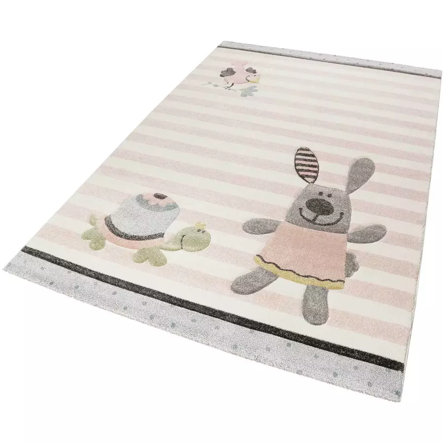 Sigikid Kinderteppich Happy Friends rosa