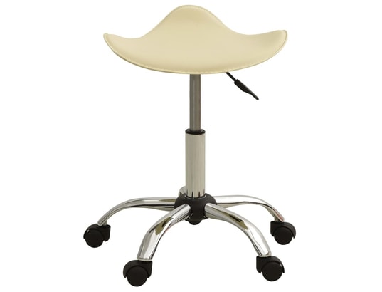 VIDAXL - Chaise de bureau crème similicuir