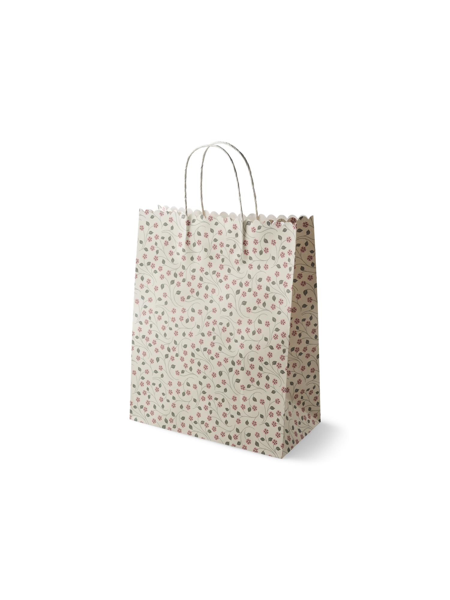 Gavepose | Papir. 26,4 x 13,6 x 32,7 cm.  | Off White