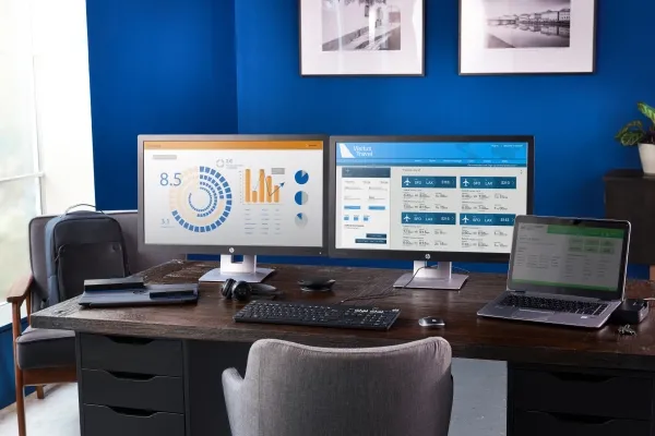 HP UC Wireless Duo - Headset - på øret - Bluetooth - trådløs - NFC