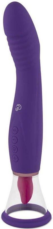EasyToys - Pleasure Pump met G-Spot Vibrator - Vibrators voor Vrouwen - Clitoris Zuiger - Clitorispompen - Sex Toys voor Vrouwen - Vibrators - Seksspeeltjes - Clitoris Stimulator - Paars