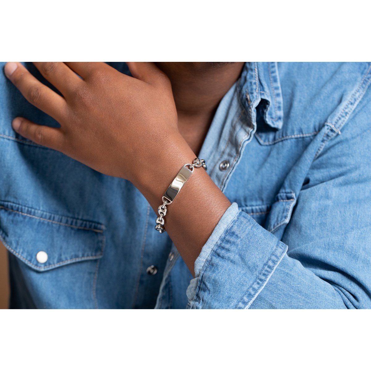 Bracelet souple Roman en Acier 316L