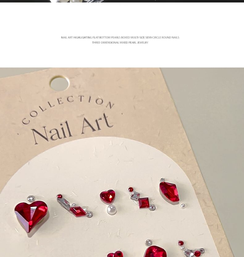 WGOMM - Faux Pearl Nail Art Decoratie (Diverse Ontwerpen)