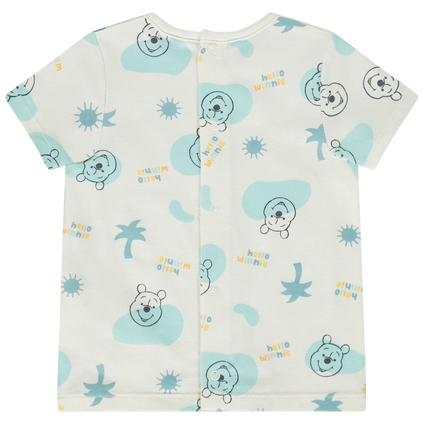 T-shirt manches courtes imprimé Winnie Disney pour bébé garçon - Ecru