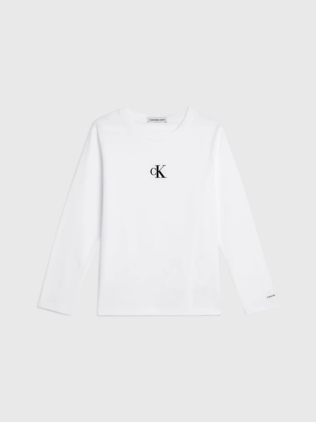 Camiseta de manga comprida com logotipo