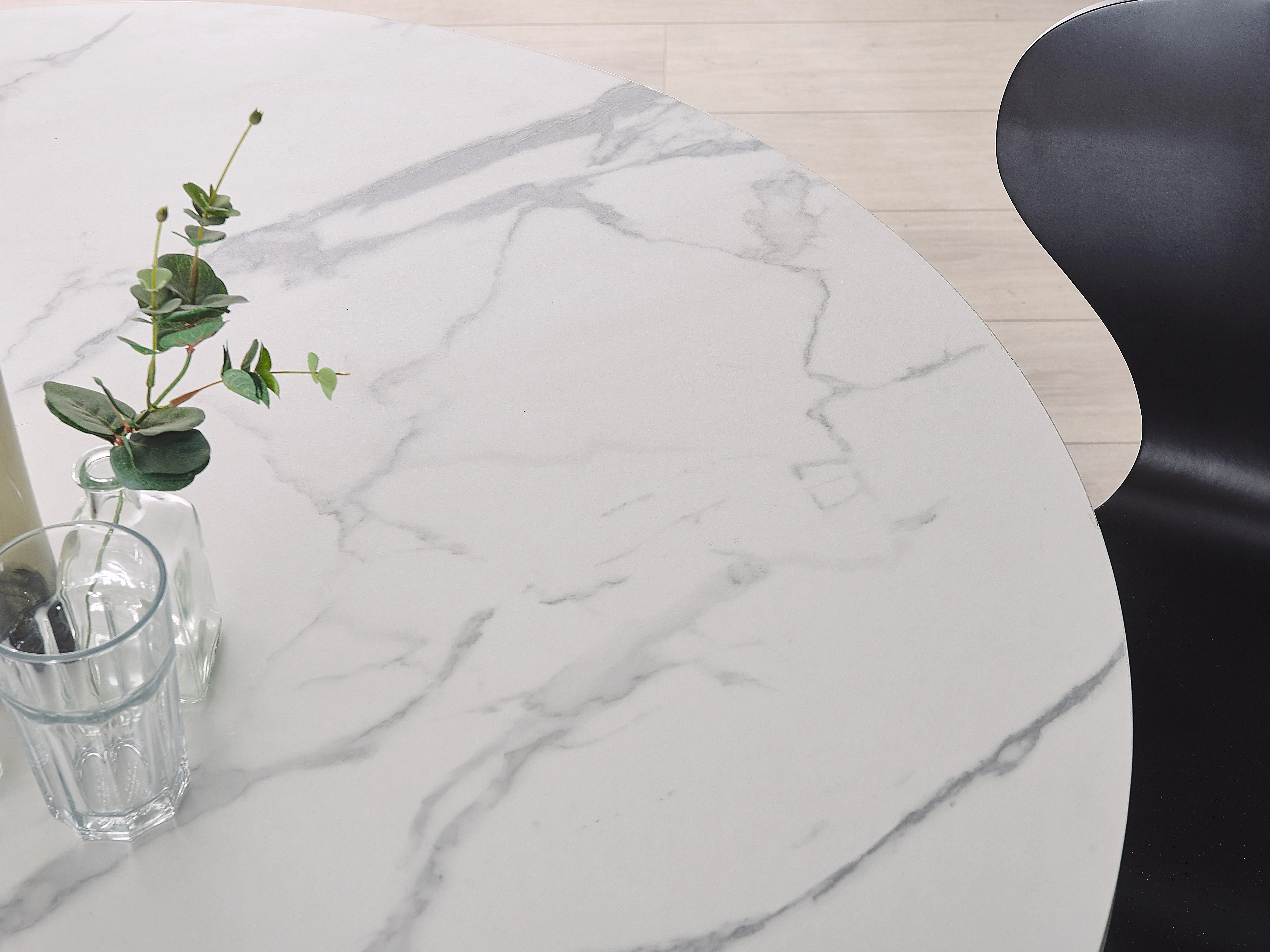Eettafel ODEON Wit marmer 120 cm 120 cm
