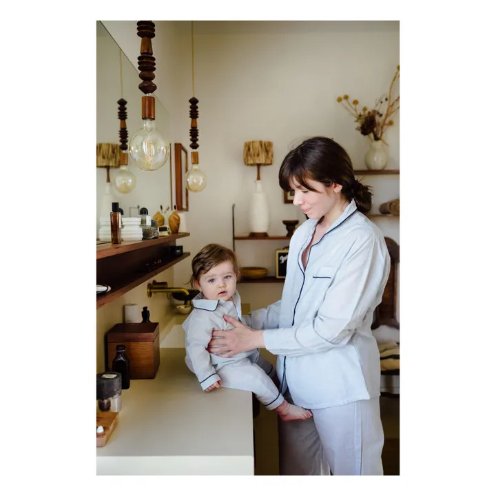 Scarlette Ateliers Pyjama Paul Carreaux | Bleu