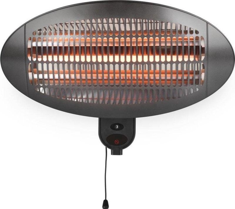 Quality Heating - Heater - terrasverwarmer wand - terrasverwarmer elektrisch - afstandsbediening - 2000Watt