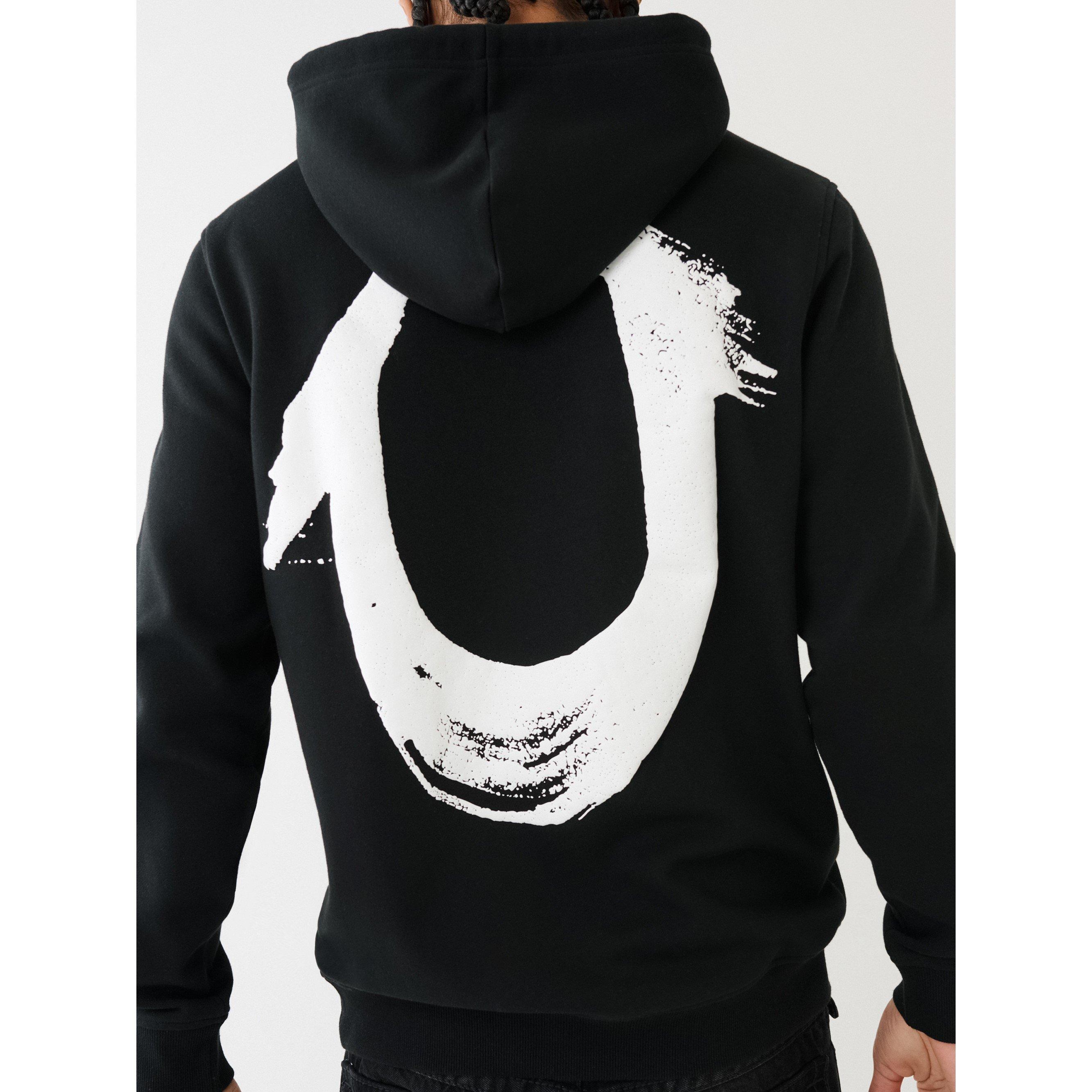 True Religion Painted Horseshoe Puff Print Hoodie