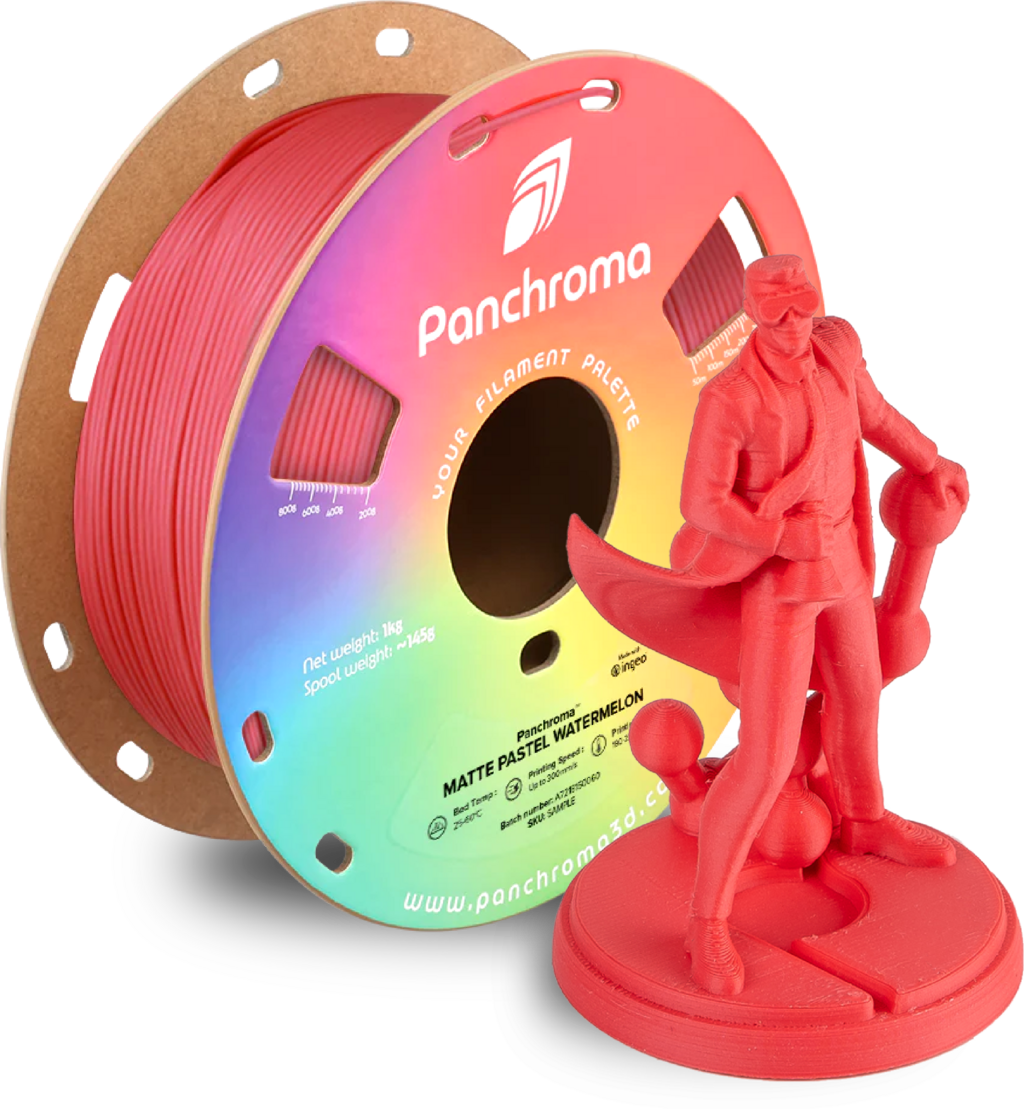 Polymaker  Panchroma™ PLA Matte Pastel Watermelon, 1,75 mm / 1000 g    Matte Eleganz in Pastel Watermelon