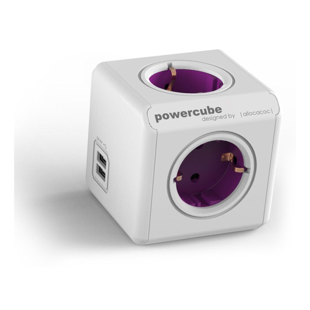 ADAPTER POWERCUBEM. USB OG 4 UTTAK REISE