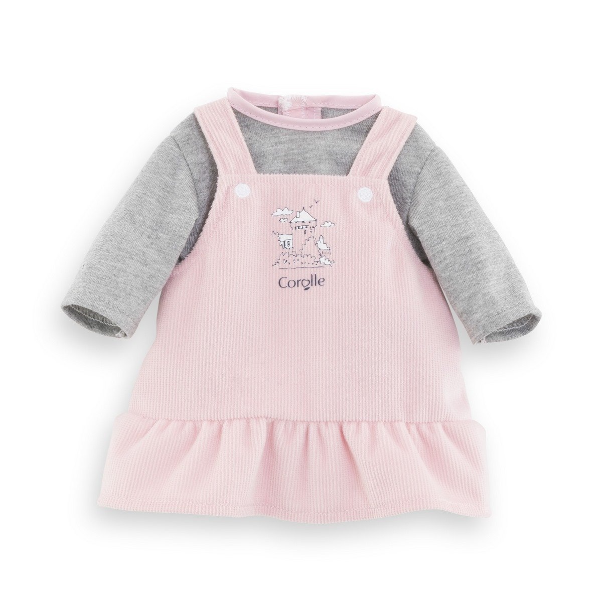 Robe et T-shirt Bords de Loire - Mon premier poupon 30 cm
